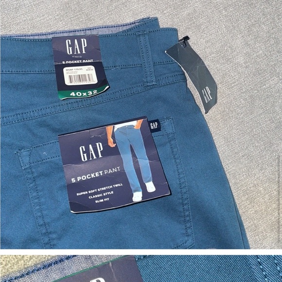 Gap 5 Pocket Slim Fit Pants 40x32 - Picture 7 of 10